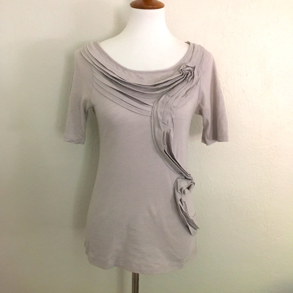 Anthropologie Ruffle Shirt